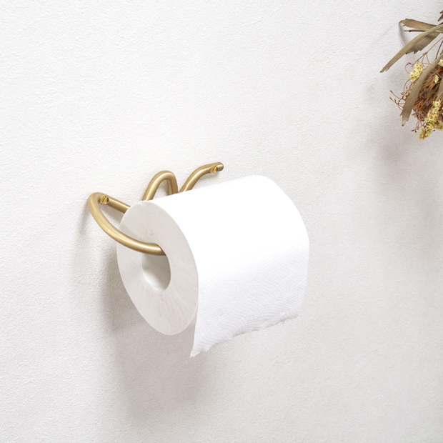 Ferm Living ファームリビング Curvature トイレットペーパーホルダー ブラス ブラックブラス