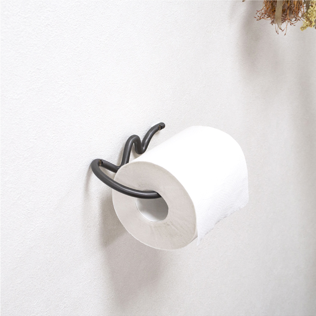 Ferm Living ファームリビング Curvature トイレットペーパーホルダー ブラス ブラックブラス