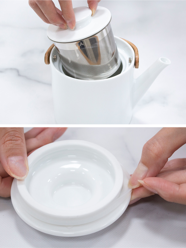 6/5-7はポイント10倍／ ティーポット 茶こし付き おしゃれ 500ml 陶器