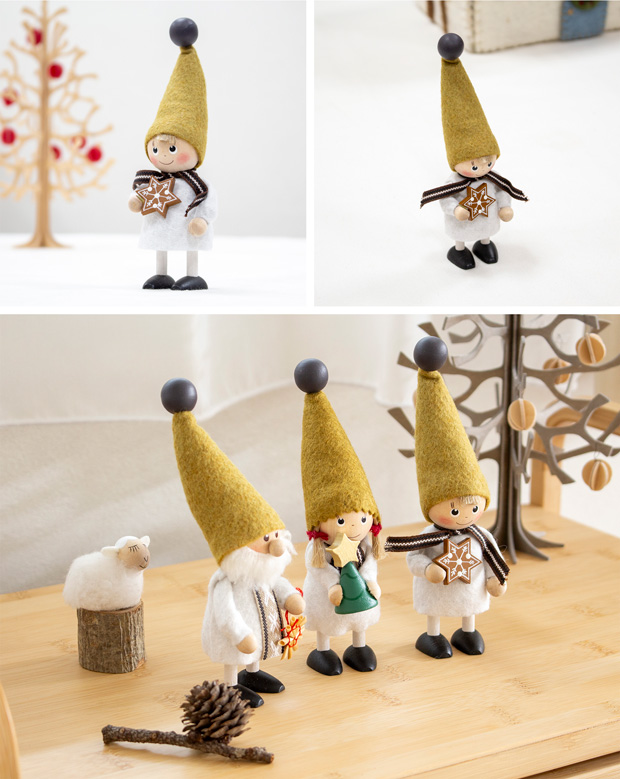 ノルディカニッセ ジンジャークッキーを持った男の子 Jule Hygge