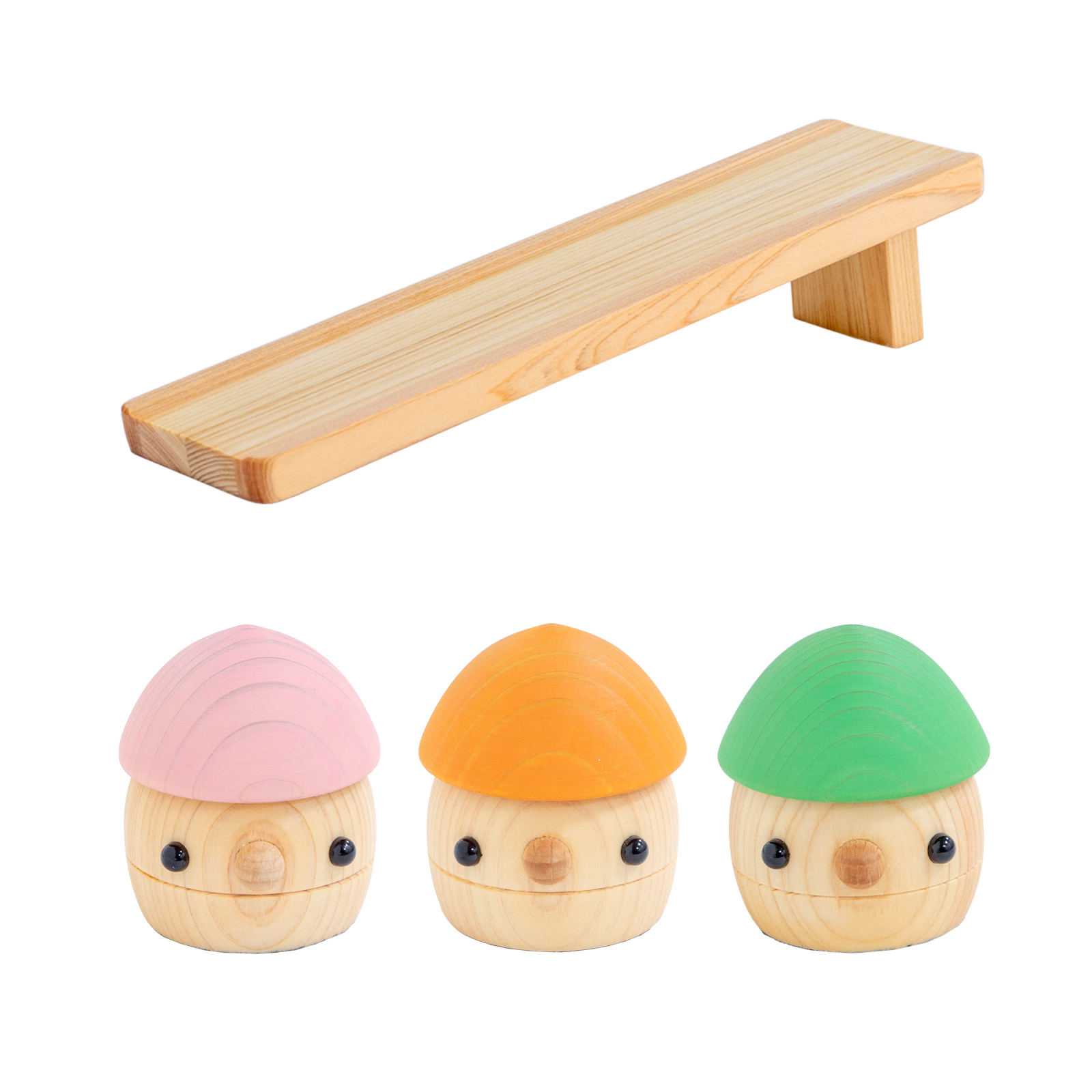 11/9はポイント10倍／ 出産祝い 知育 こまむぐ どんぐりひのき Bセット
