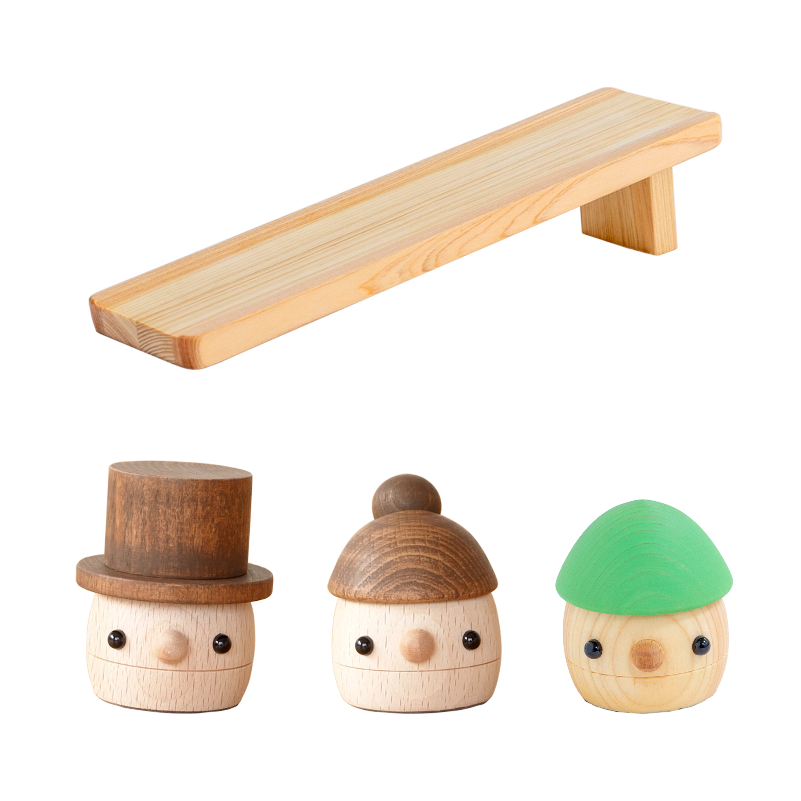 出産祝い 知育 こまむぐ どんぐりひのき Cセット(どんぐりの坂 ぱぱ