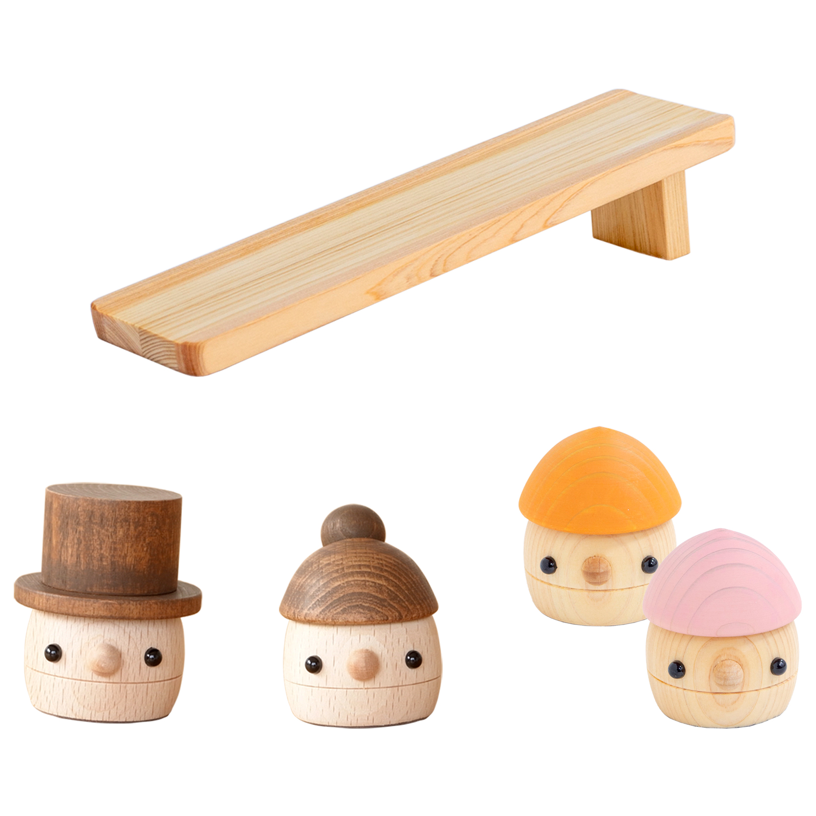 出産祝い 知育 こまむぐ どんぐりひのき Dセット(どんぐりの坂 ぱぱ