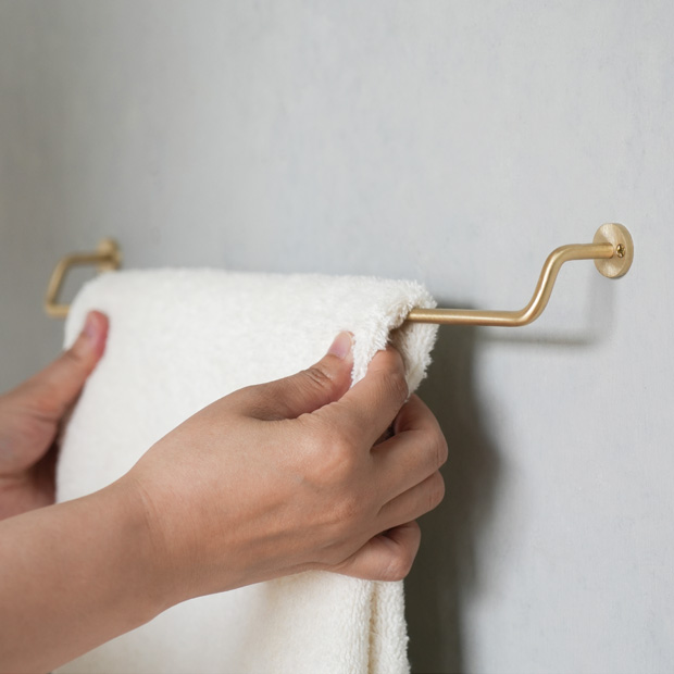 ダイワ、メガティス1.25-53 自作のタオルホルダー付き再度値下げしました。 AXCIS（アクシス） KT タオルホルダー M ブラス タオル掛け タオル