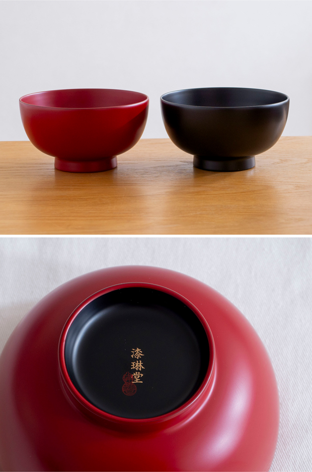 漆琳堂 一乗椀 4寸 食洗機対応 越前硬漆 漆 漆椀 お椀 汁椀 みそ汁 日本製