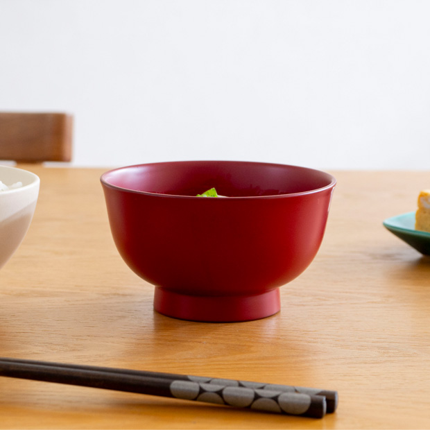 漆琳堂 朝倉椀 4寸 お椀 漆椀 食洗機対応 越前硬漆 大きめ 漆 スープ