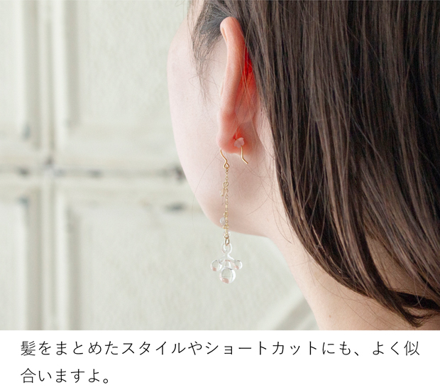 HARIO ピアス HARIO Lampwork Factory（ハリオランプワークファクトリー） ＼7/22は