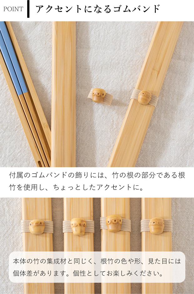 公長斎小菅 うるう箸ケースセット S 箸 箸箱 竹製 木製 お弁当箱用 カラフル 薄型 男性 女性 大人 ウレタン塗装 日本製