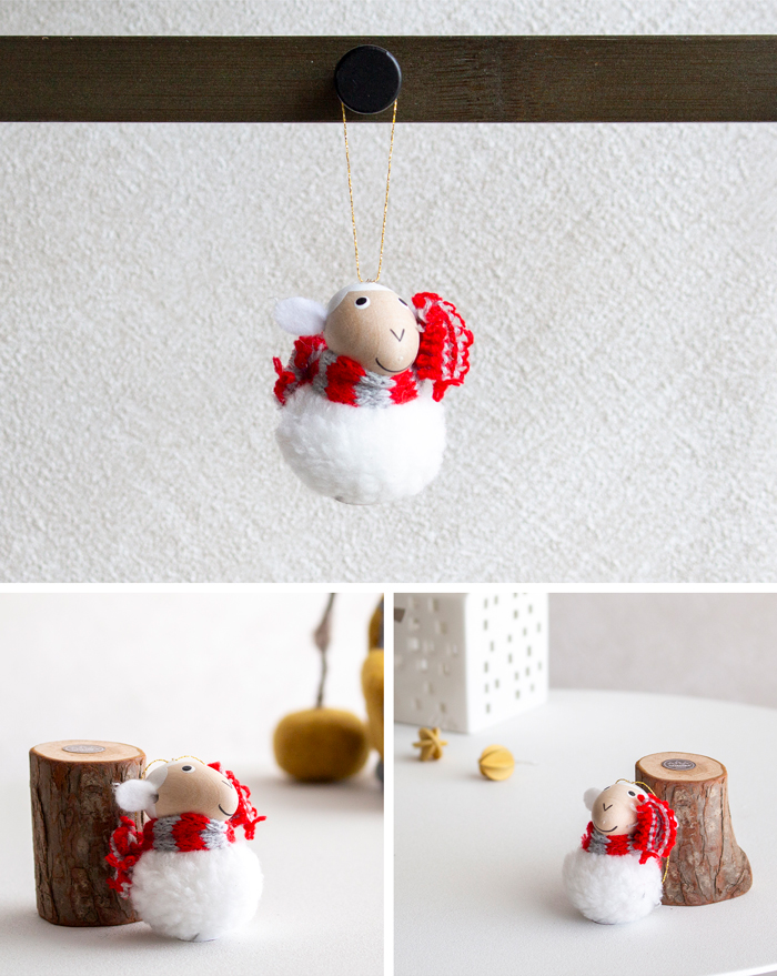 ノルディカニッセ 2025 新作 オーナメント ヒツジ マフラー NORDIKA