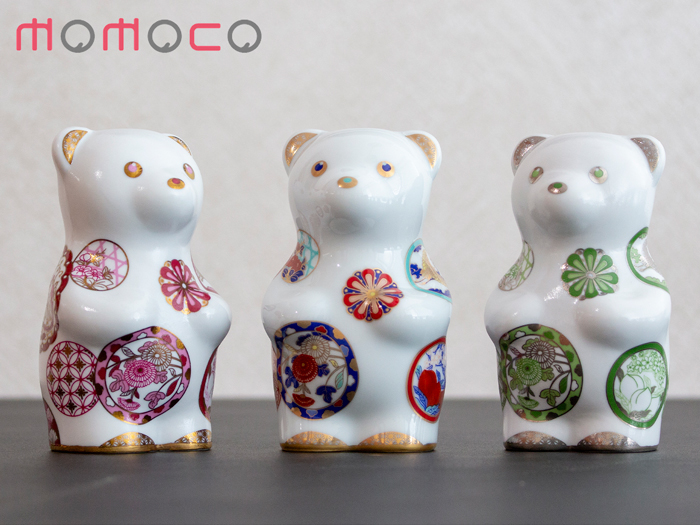 9/20-22はポイント10倍／ 賞美堂本店 有田焼 くまフィギュア momoco