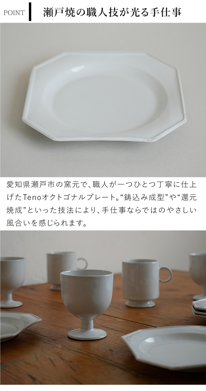 AXCIS（アクシス） Teno オクトゴナルプレート M お皿 おしゃれ 食器