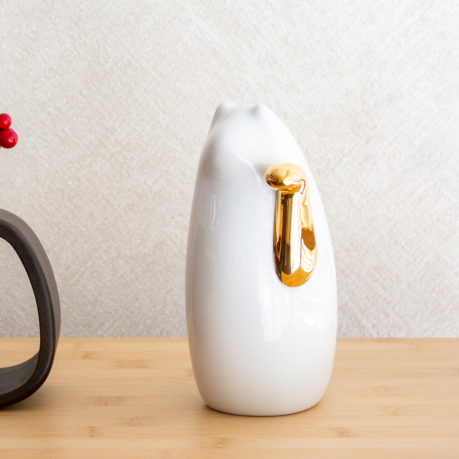 【新品未使用】縁起物 金運 癒し 招き猫 (中) 特注品 瀬戸焼 GW限定ポイント10倍／ SETOMANEKI 招き猫 金手 左手 中 瀬戸焼 開運