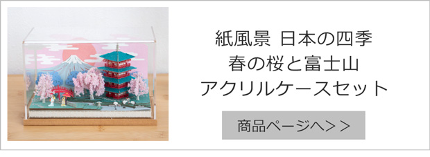 春の桜と富士山