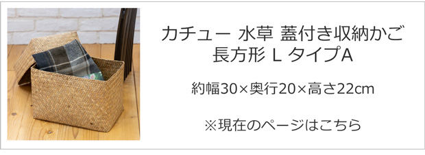 5/15-17はポイント10倍／ 蓋付き 収納かご L 長方形 幅30cm バスケット