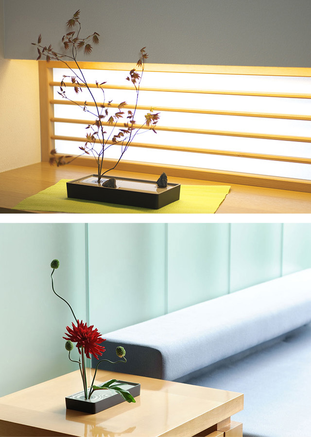 naft 雫影 しずか 水盤 SLIM(花器 おしゃれ 生け花 剣山 和モダン 生花