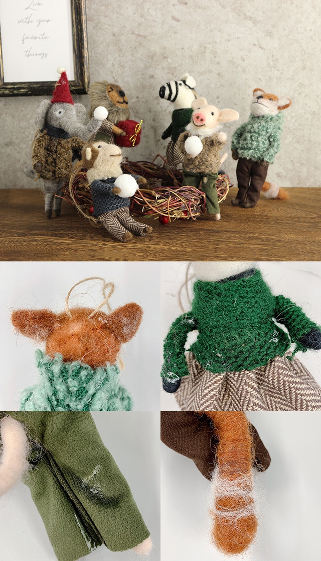 * old ornament ❀ スキーを楽しむ テリアちゃん * オーナメント old ornament ❀ スキーを楽しむ テリアちゃん * オーナメント
