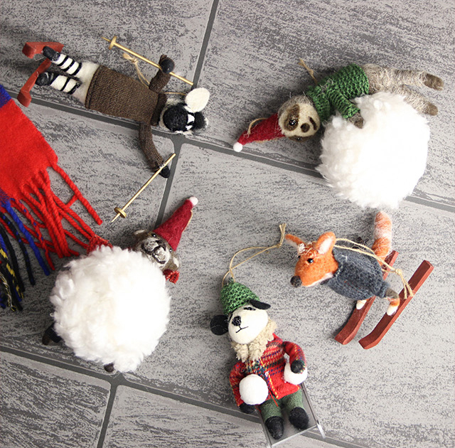 BISQUE SNOWY スノーウィー オーナメント(クリスマス 動物 北欧