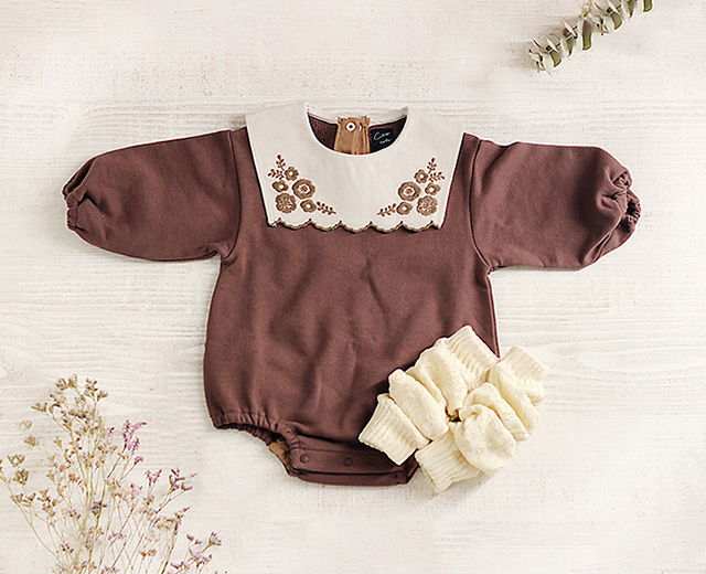 coto cotte（コトコット） セーラー刺繍ボディスーツ 722-072205