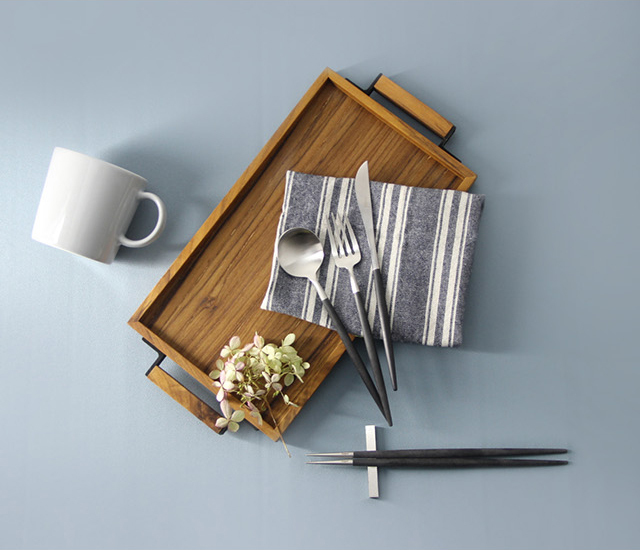 Cutipol（クチポール） Cutipol GOA ゴア ブラック 箸＋箸置きセット