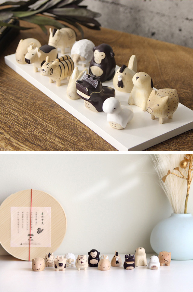 ぽれぽれえとセット ゴールド 十二支＋黒台座(干支 置物 午年 2026