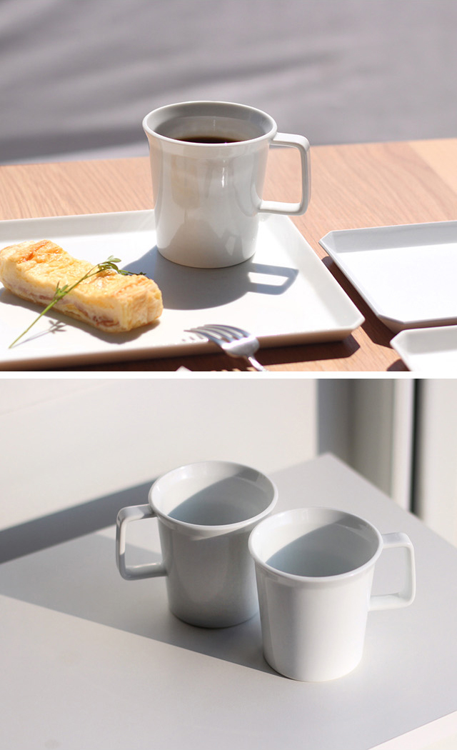 1616/arita japan TY Mug Handle White(有田焼 マグカップ おしゃれ コーヒーカップ 北欧 男性 日本製 コーヒー  カップ レンジ対応 食洗機 コップ 来客用) :FN00768:FAVRAS-ファブラス 雑貨ギフト 通販 