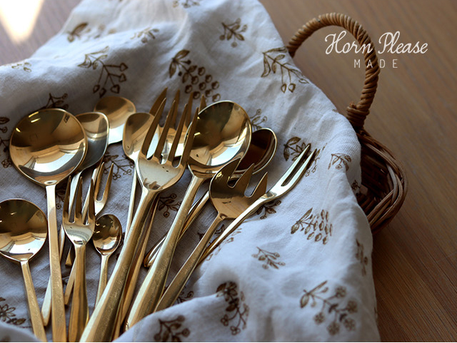 Horn Please MADE BRASS スイーツ フォーク L 303712(カトラリー