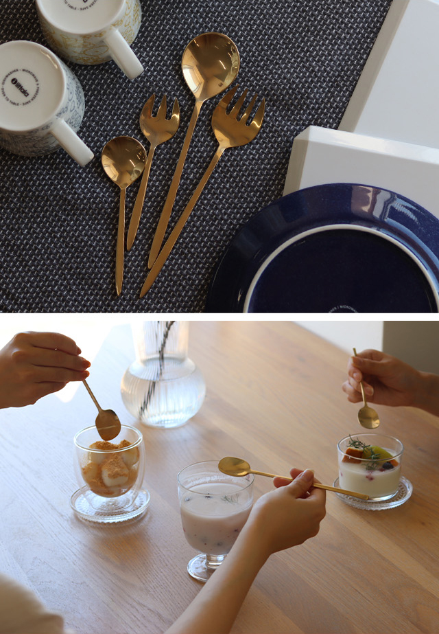 Horn Please MADE ブラス ティースプーン 305534(カトラリー おしゃれ