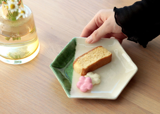 工房やす　プレート皿×2枚セット 和 4寸皿 赤茶 (和食器 プレート 小皿 醤油皿 取り皿