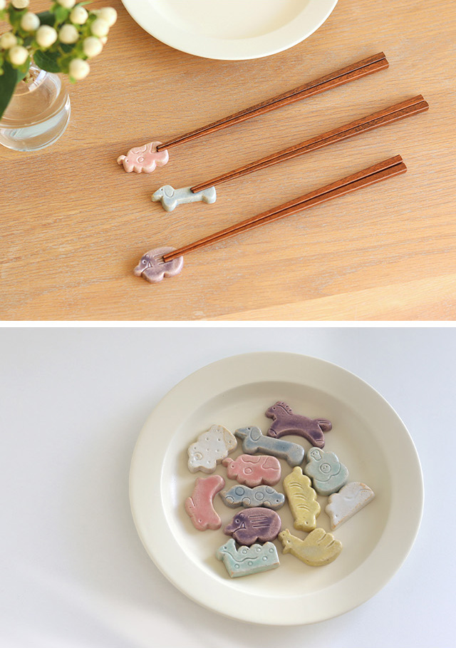 十二支 箸置き(はしおき 陶器 干支 おしゃれ かわいい 和 正月 和食器