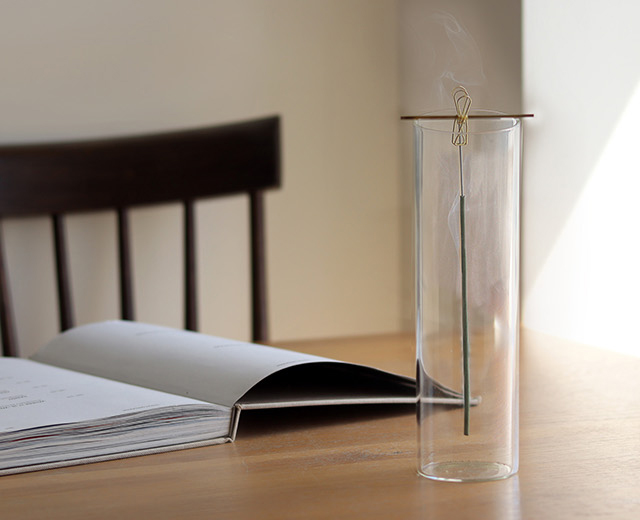 more from less お香＆香立てセット IN-03(お香立て ガラス おしゃれ