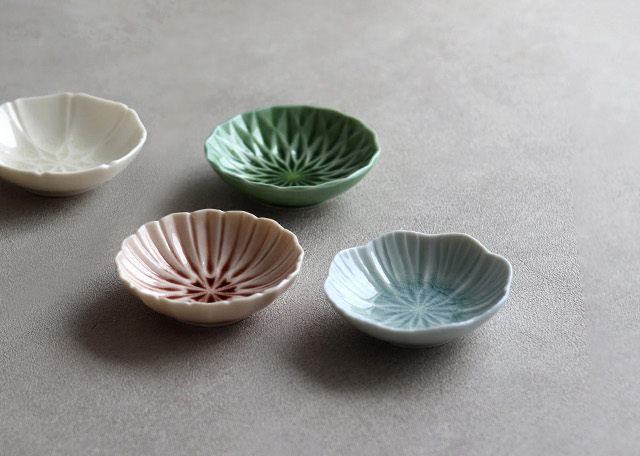 CDF etendue 花音 豆鉢(豆皿 おしゃれ 安い 美濃焼 食器 花型 醤油皿