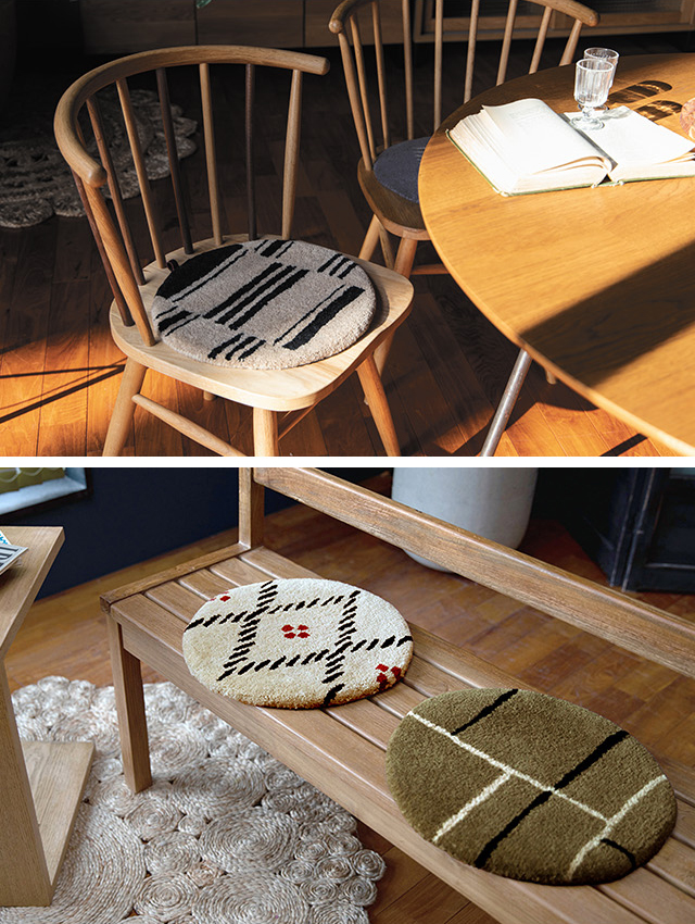 a.depeche（アデペシュ） a.depeche pell ペル ウールチェアパッド