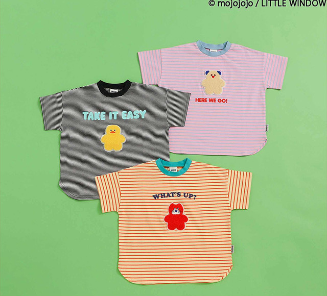 BREEZE（ブリーズ） BREEZE mojojojo ワッペンTシャツ J207436(Tシャツ