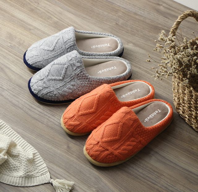 BISQUE Tehtava テスタバ ルームシューズM＆L 2足セット(スリッパ