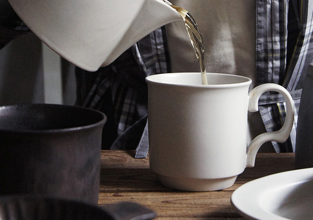 CHIPS ANCIENT POTTERY Mug cup＆Plate S＆Lセット(結婚祝い