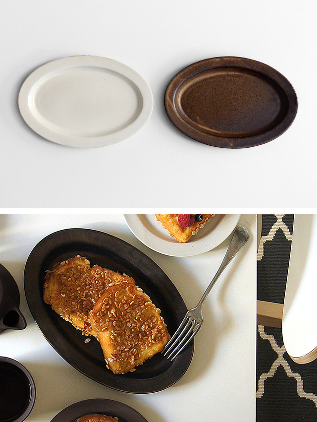 Cutipol（クチポール） ANCIENT POTTERY Oval Plate＋ステムグラス小