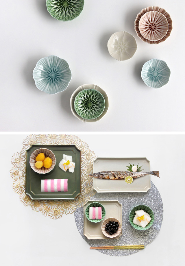 CDF etendue 花音 豆鉢＆小鉢＋芽衣 箸 各2点セット(食器セット 2人用