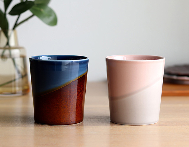 BISQUE CDF etendue キーポ 二重構造フリーカップ ネイビー＆ピンク 2