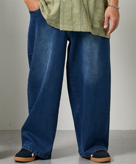 ニッセン（nissen） パンツ デニムパンツ カーブシルエット 3L-10L