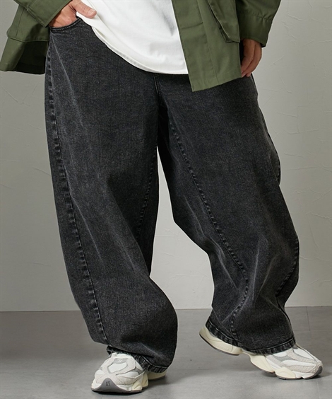 ニッセン（nissen） パンツ デニムパンツ カーブシルエット 3L-10L