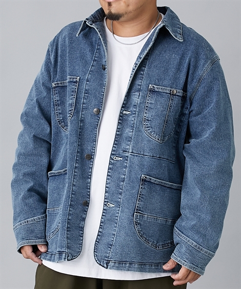 Hanes（ヘインズ） アウター デニム ストレッチ素材 カバーオール 3L