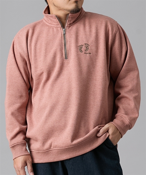 HANGTEN（ハンテン） ハーフジップトレーナー 裏起毛 3L-5L 大きい