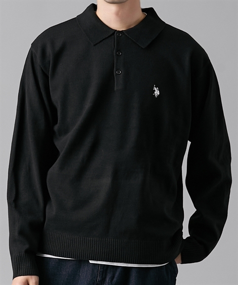 U.S. POLO ASSN.（ユーエスポロアッスン） ポロシャツ 長袖 ニット
