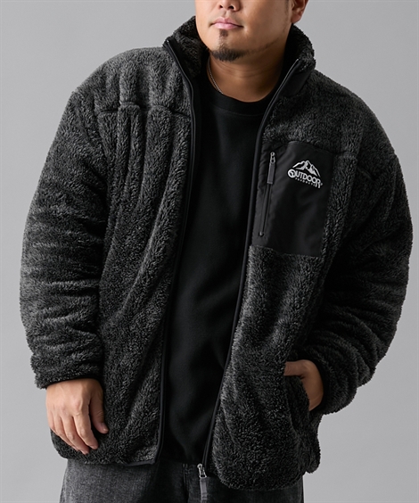 G.Loomis　フリース　ジャケット　アウター　ブルゾン　釣り　アウトドア　黒 OUTDOOR PRODUCTS（アウトドアプロダクツ） ボアフリース フルジップ