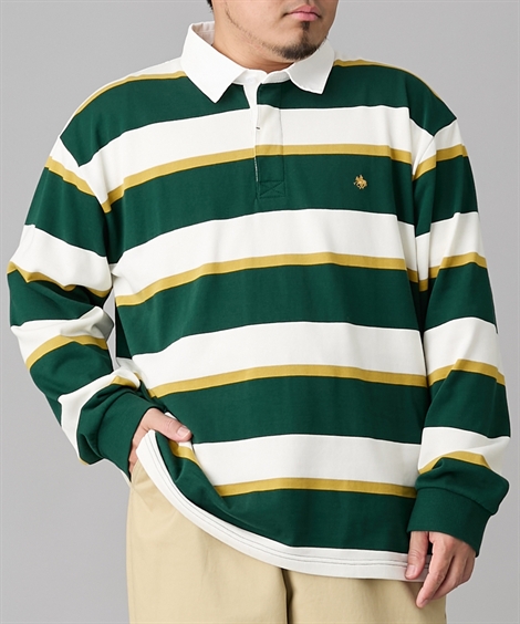 ボーダーシャツ、ラガーシャツ（メンズファッション）（サイズ（S/M/L