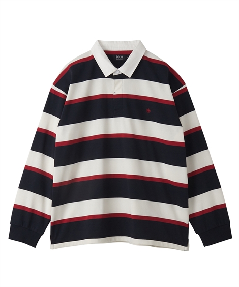 POLO BCS（ポロ・ビーシーエス） ラガーシャツ マルチボーダー POLO