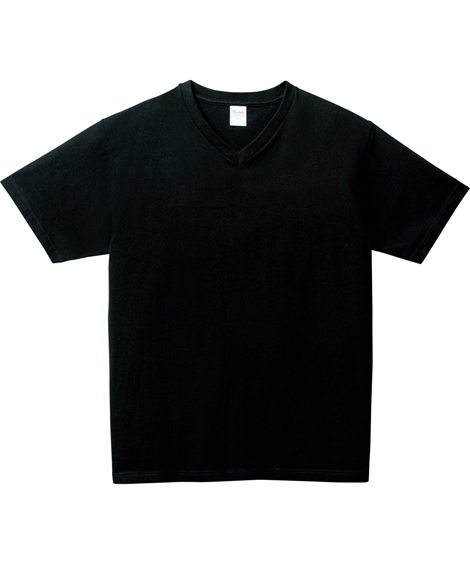 トップス Tシャツ 半袖 ヘビーウェイト 綿100％ 無地 Vネック しっかりめ素材でへたりにくい S-3XL 肌触り良い 大きいサイズ メンズ  ニッセン｜faz-store｜03