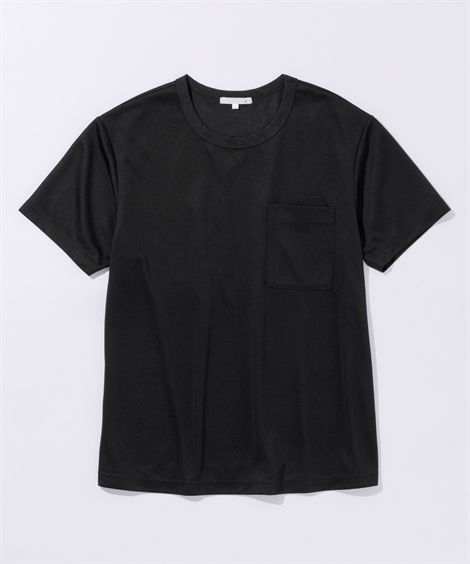 ニッセン Tシャツ 半袖 クルーネック ポケット付Tシャツ お腹