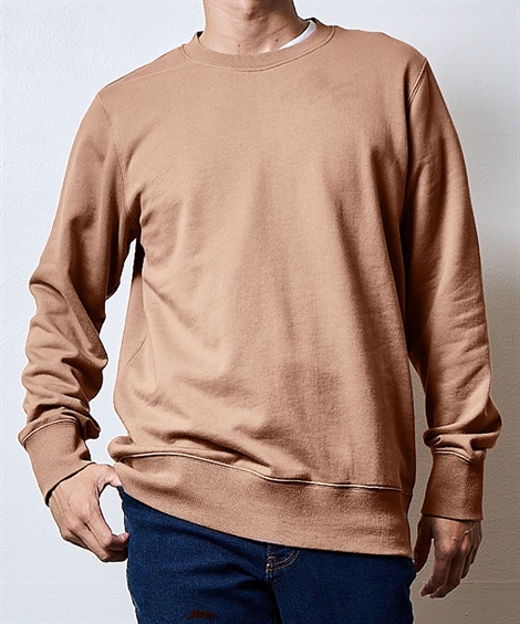 ニッセン（nissen） クルーネックトレーナー 綿100% 裏毛 3L以上お腹