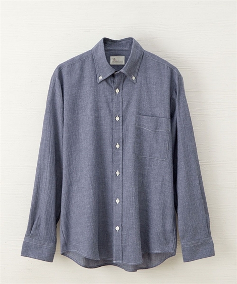 CANTERBURY WOOD カジュアルシャツ カンタベリーウッド クレープ